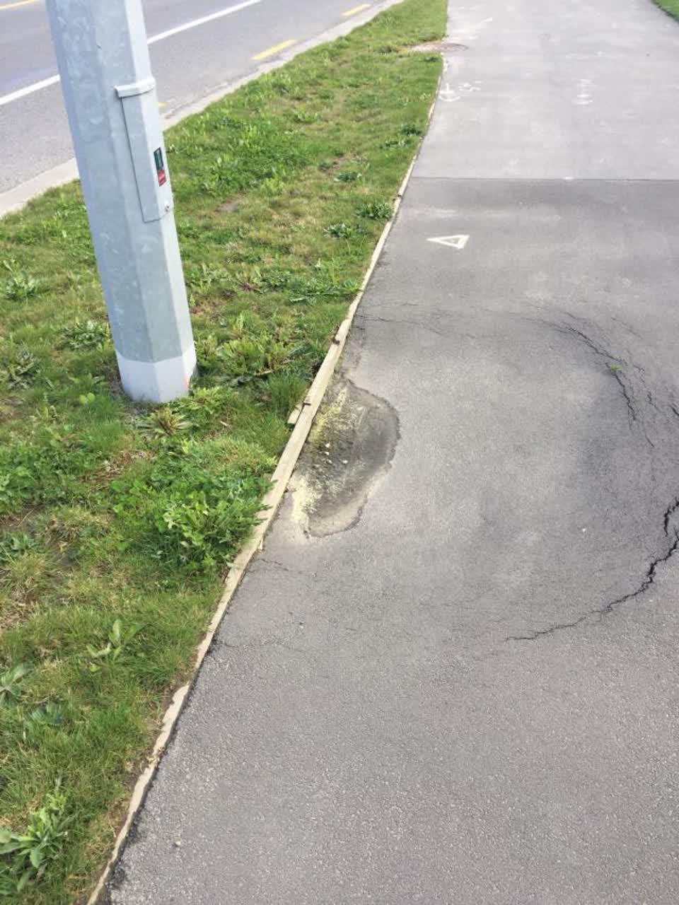 The photograph attached to this roading/streets report