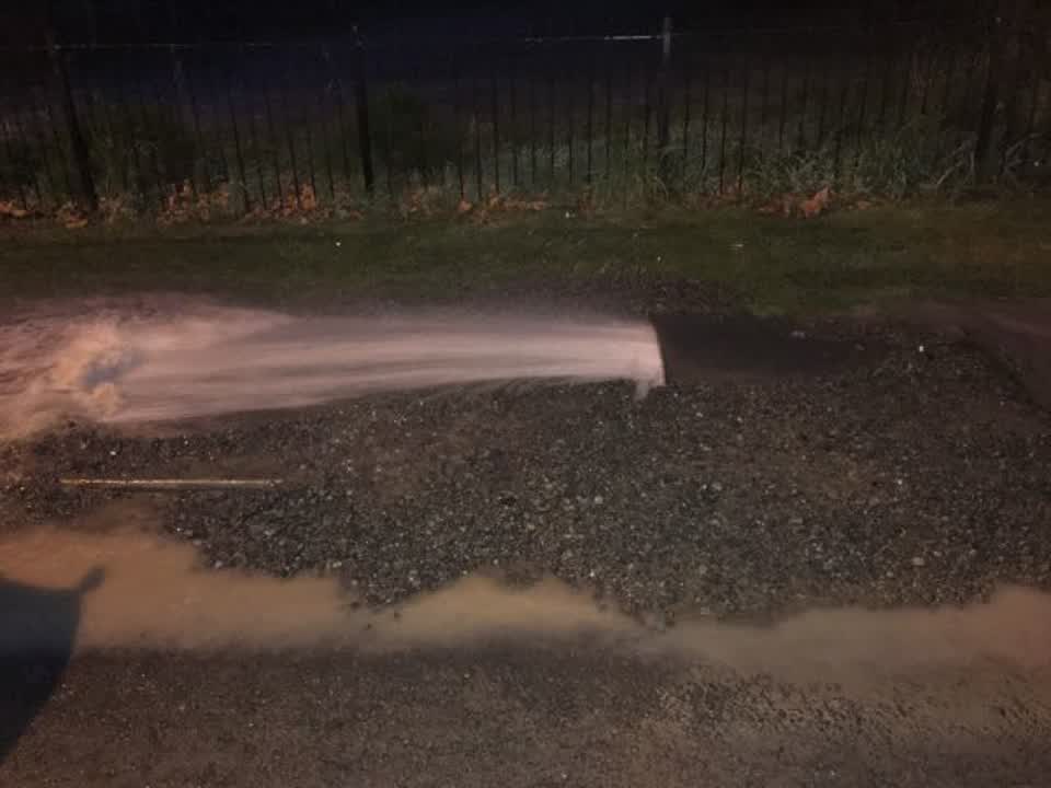 The photograph attached to this water supply report
