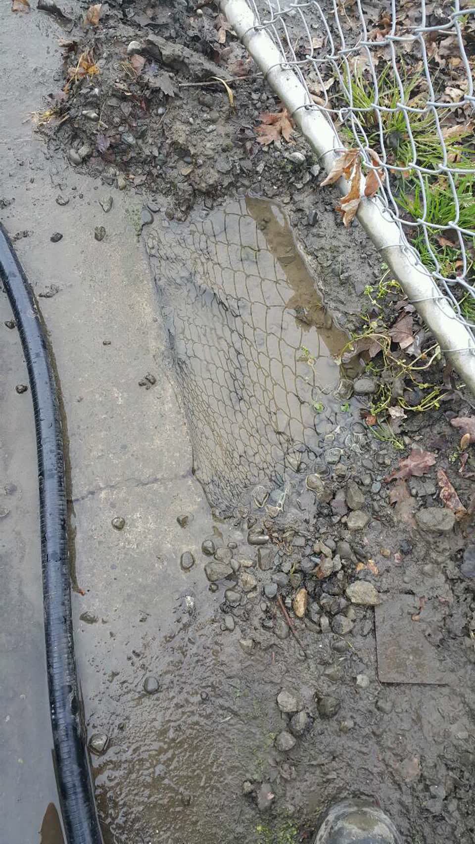 The photograph attached to this water supply report
