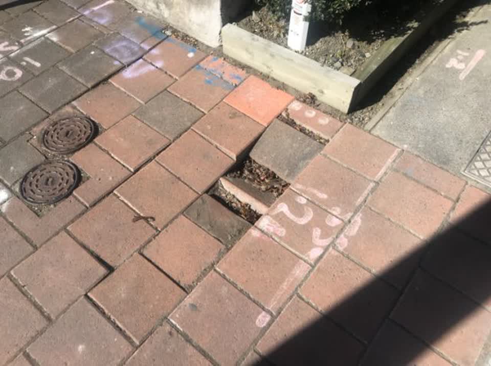 The photograph attached to this roading/streets report