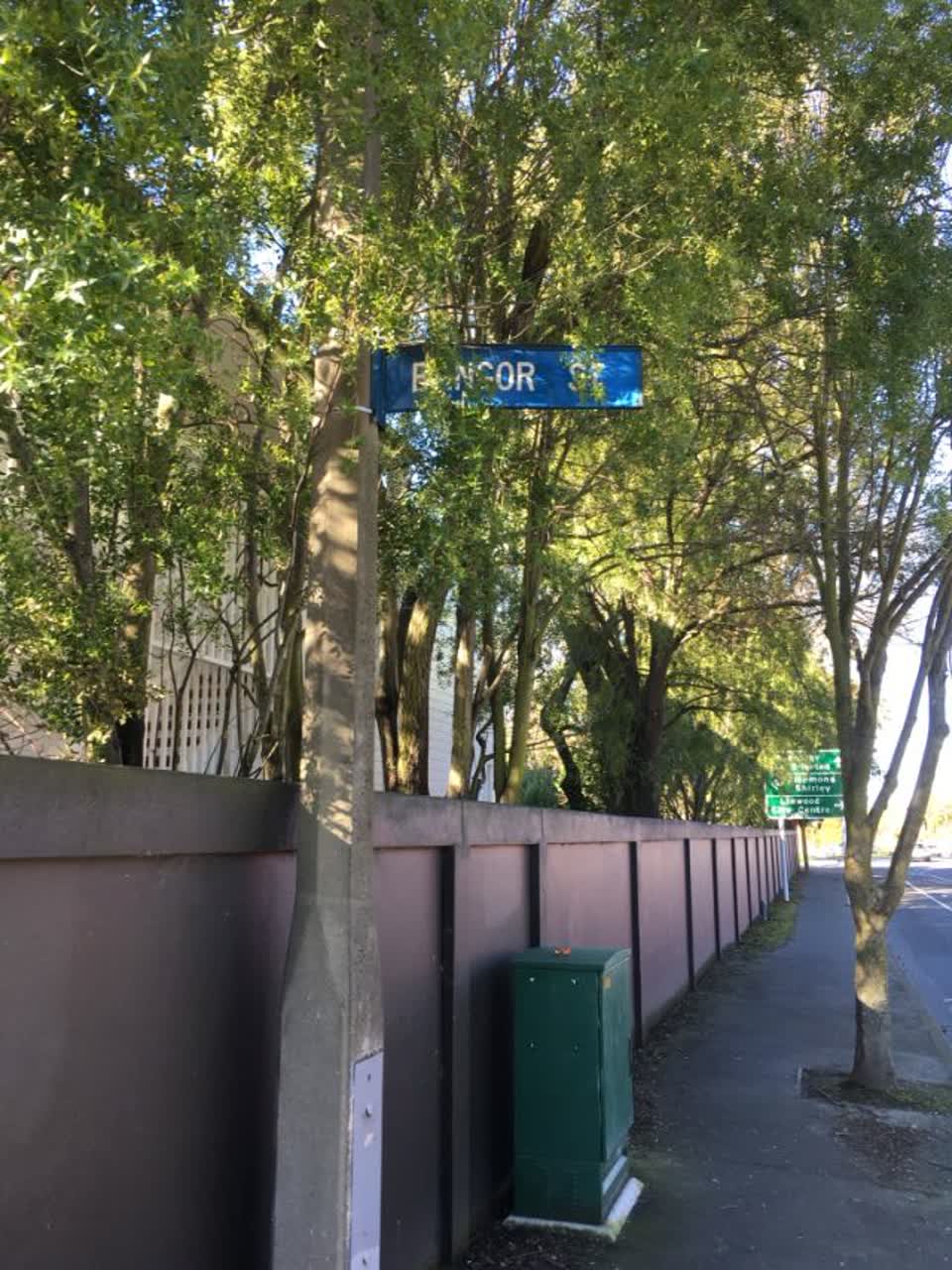 The photograph attached to this roading/streets report