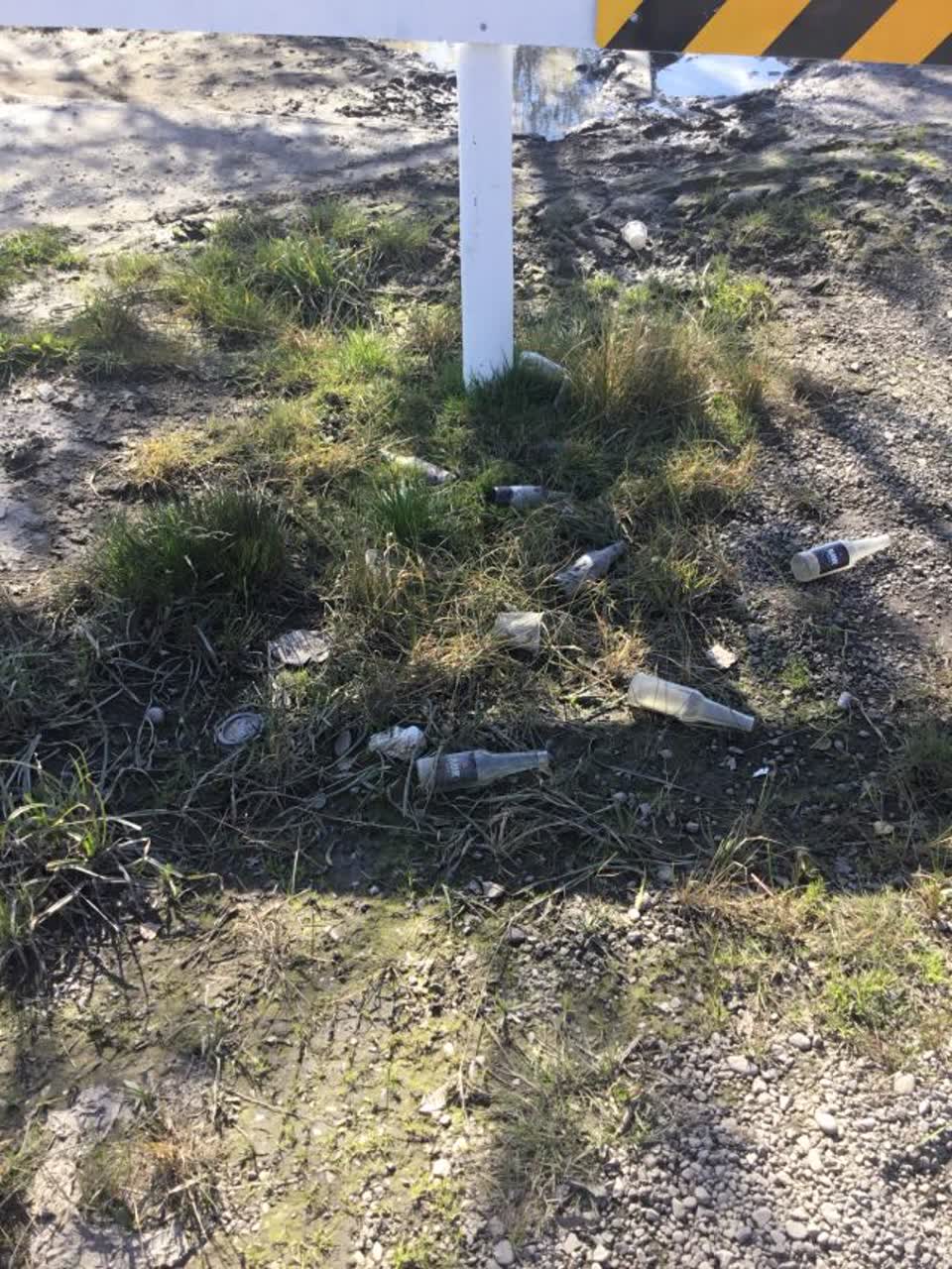 The photograph attached to this rubbish/recycling report