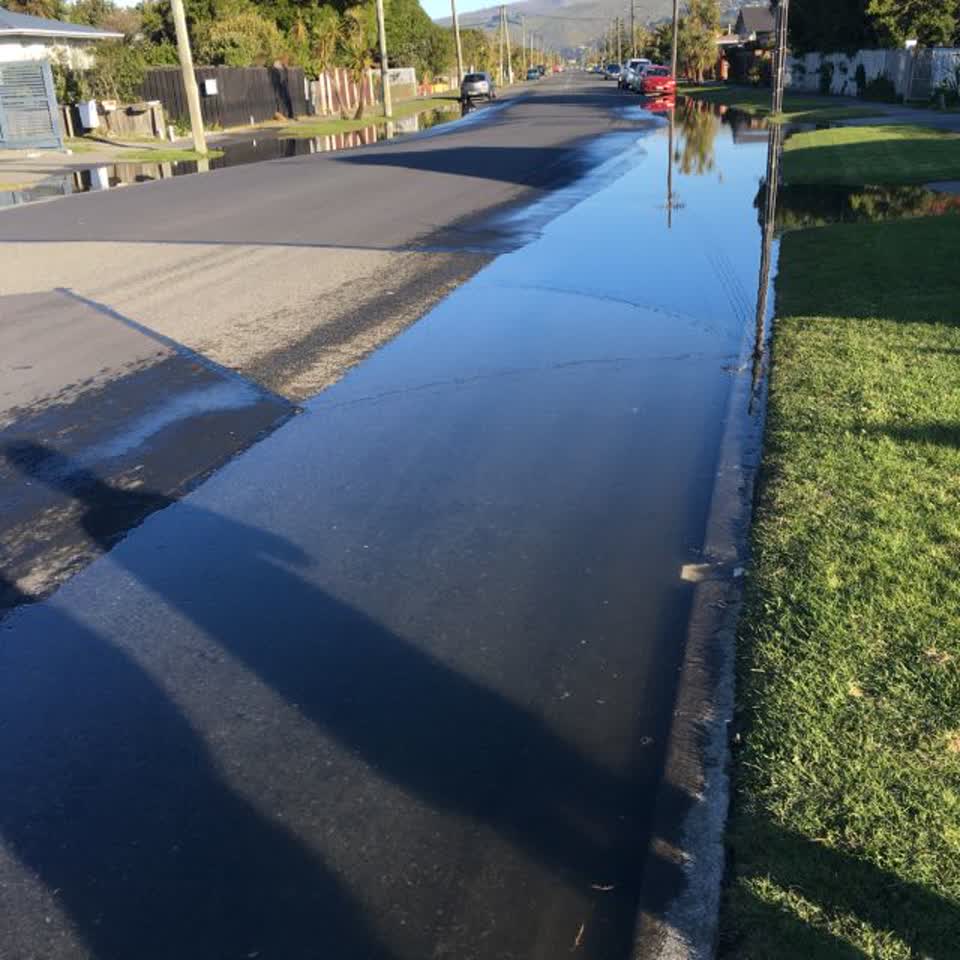 The photograph attached to this flooding report