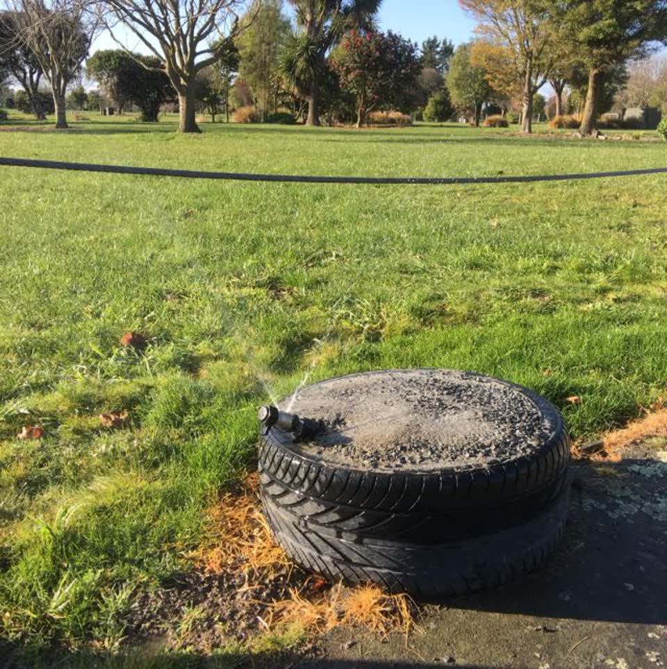 The photograph attached to this water supply report