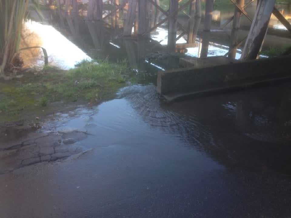 The photograph attached to this flooding report