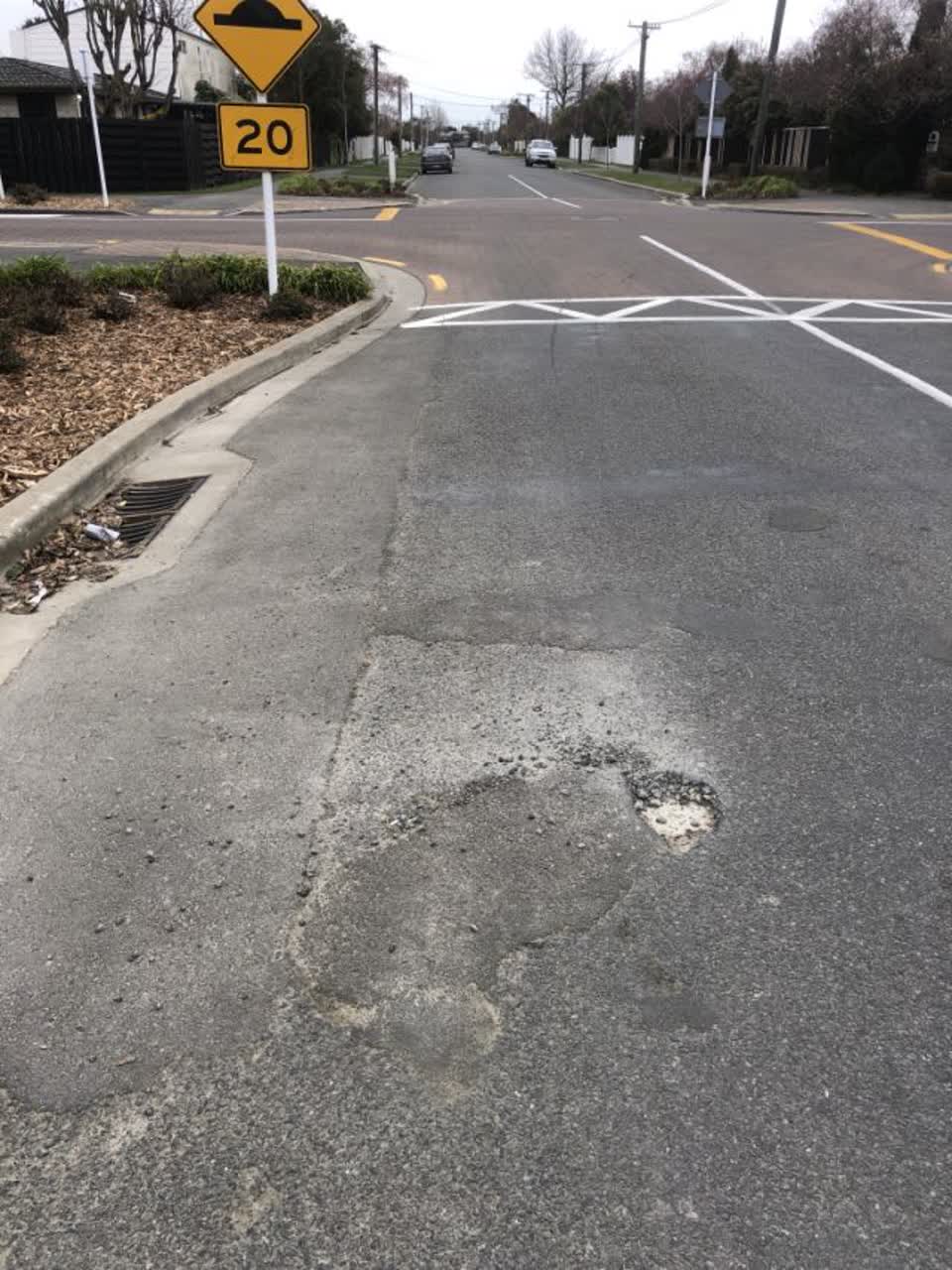 The photograph attached to this roading/streets report