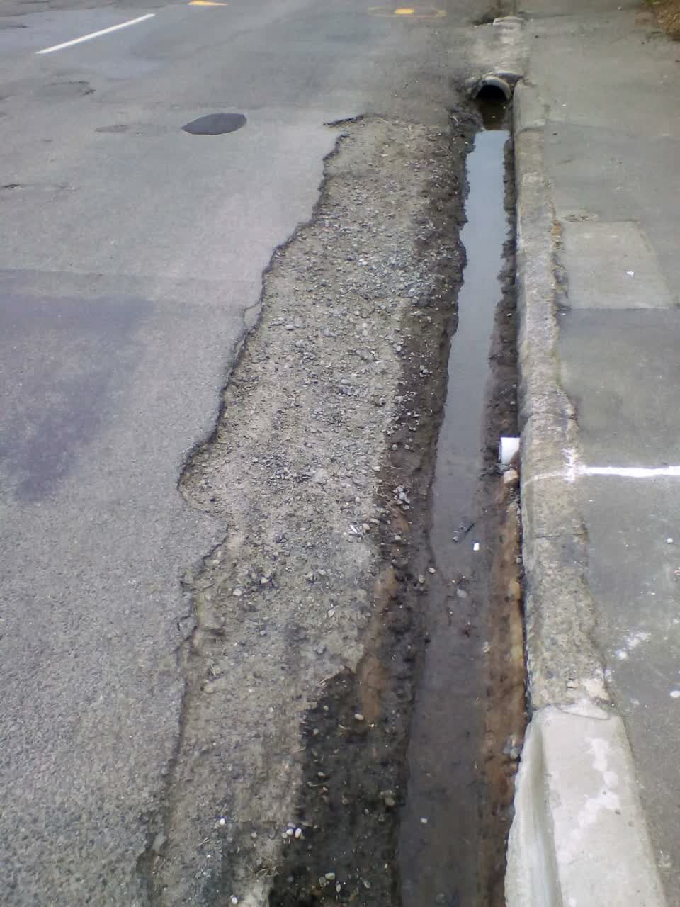 The photograph attached to this roading/streets report
