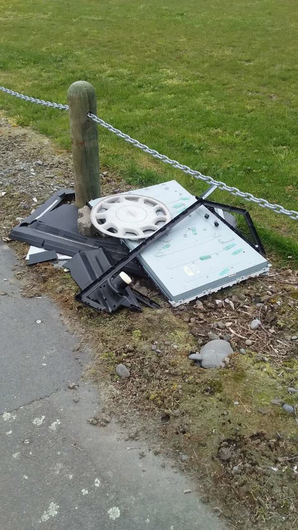 The photograph attached to this rubbish/recycling report