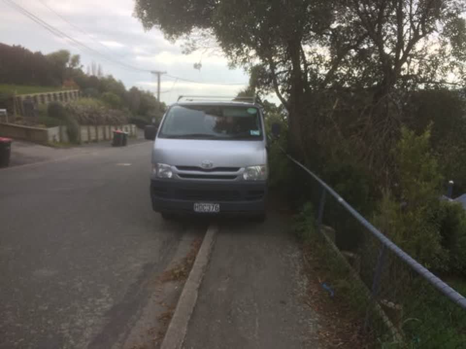 The photograph attached to this roading/streets report