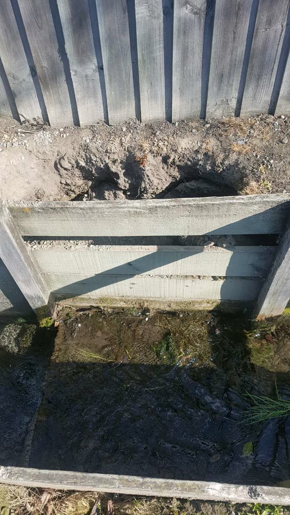 The photograph attached to this wastewater/stormwater report