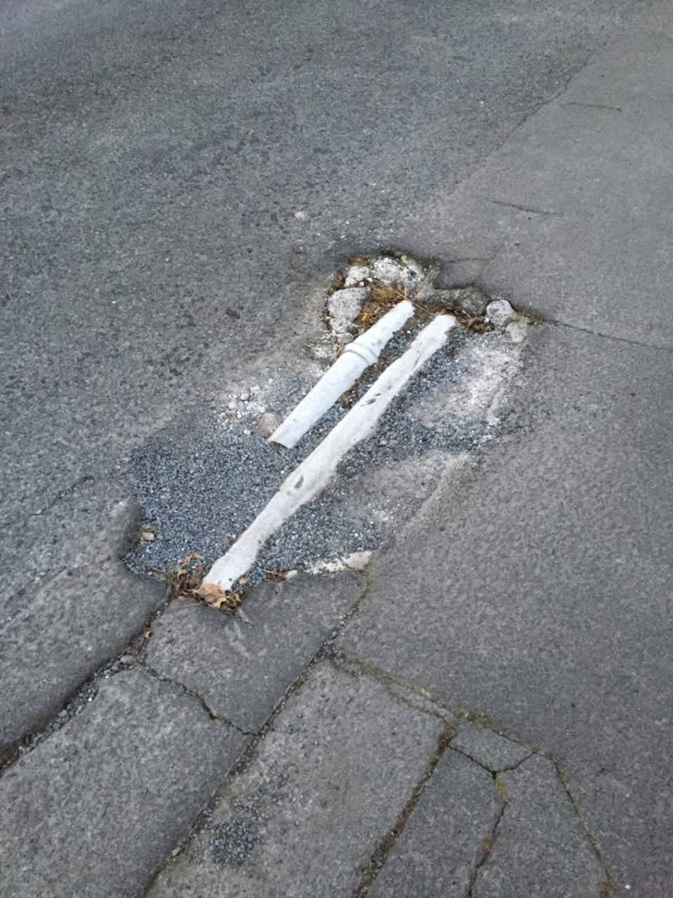 The photograph attached to this wastewater/stormwater report