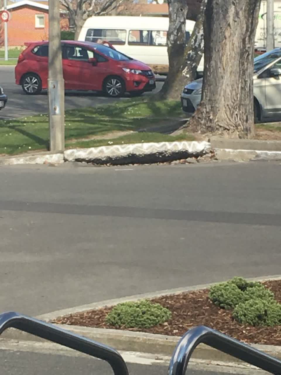 The photograph attached to this roading/streets report