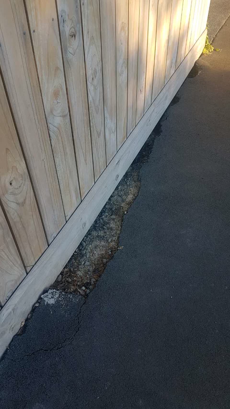 The photograph attached to this roading/streets report