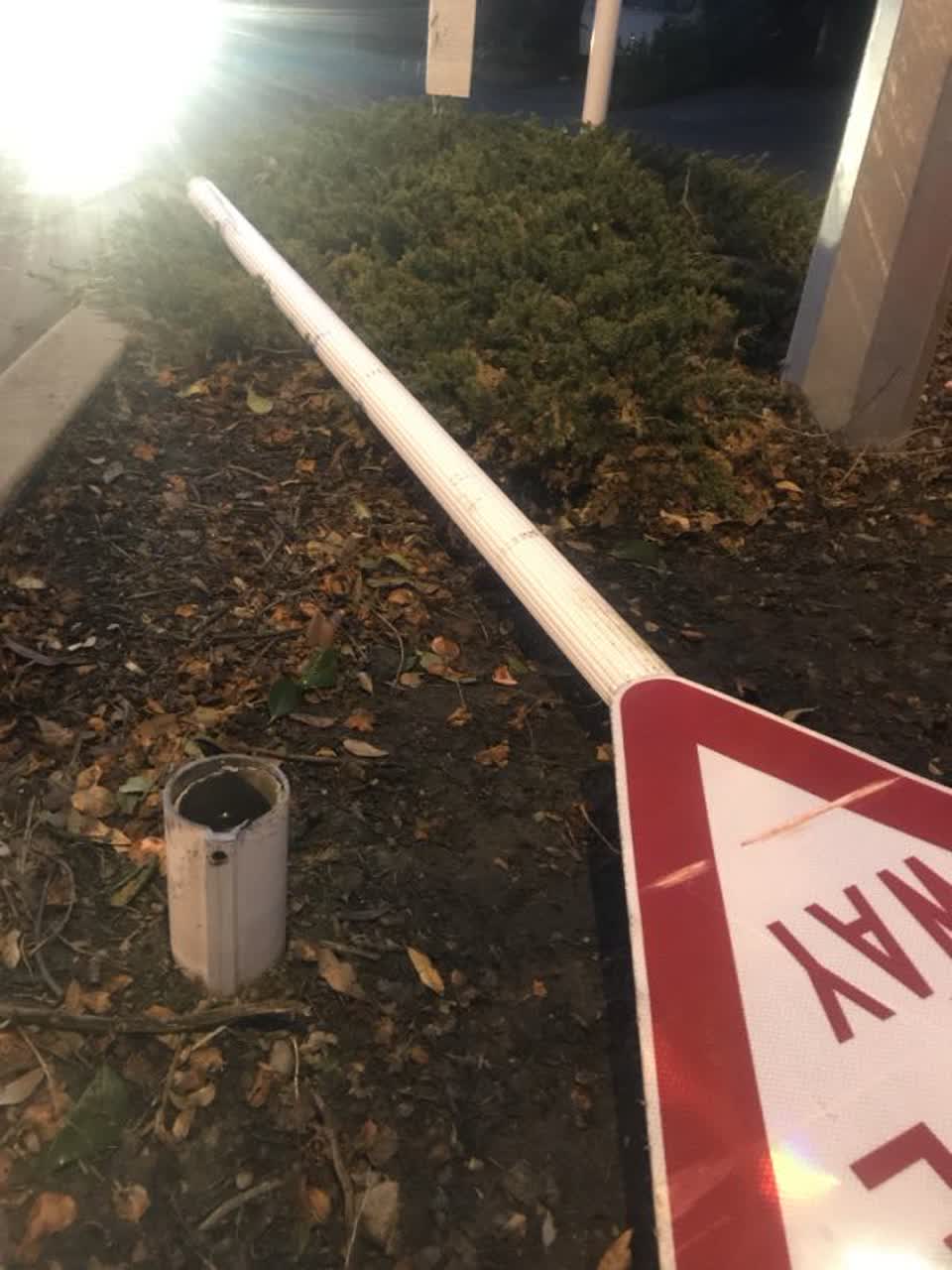 The photograph attached to this roading/streets report
