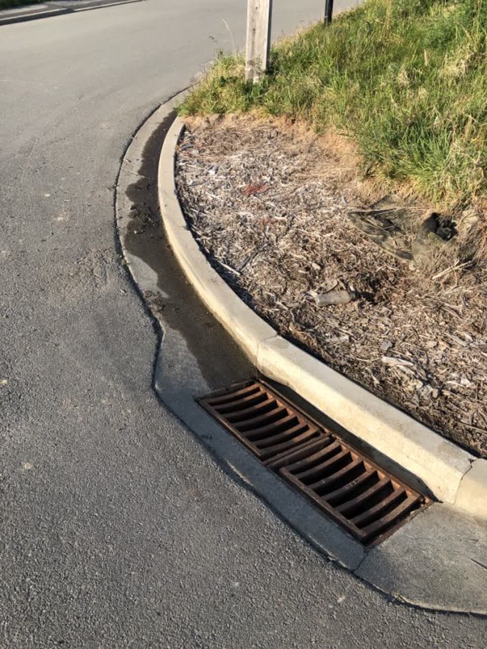 The photograph attached to this wastewater/stormwater report