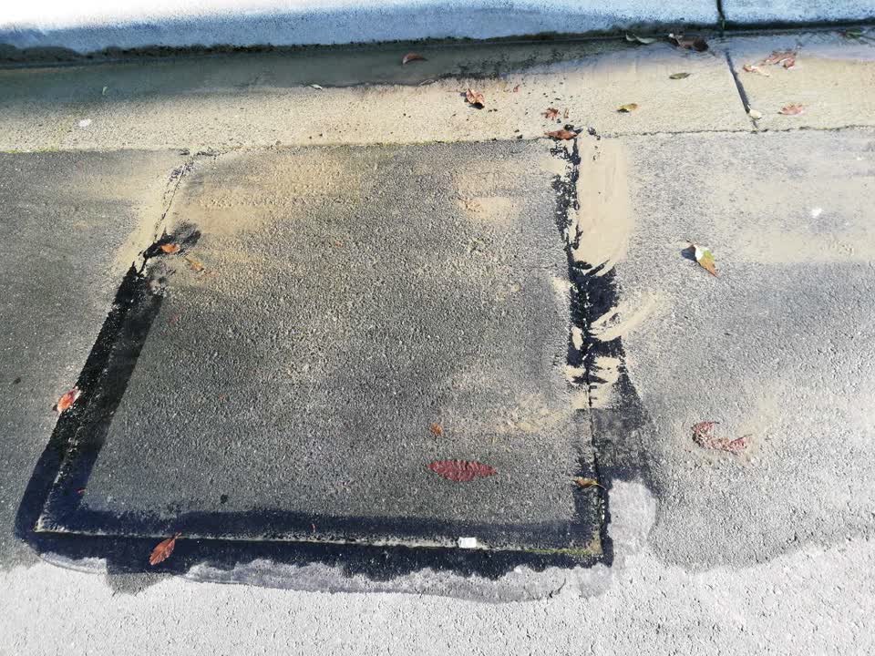 The photograph attached to this flooding report