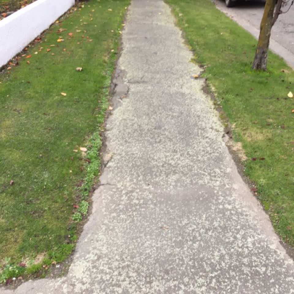 The photograph attached to this roading/streets report