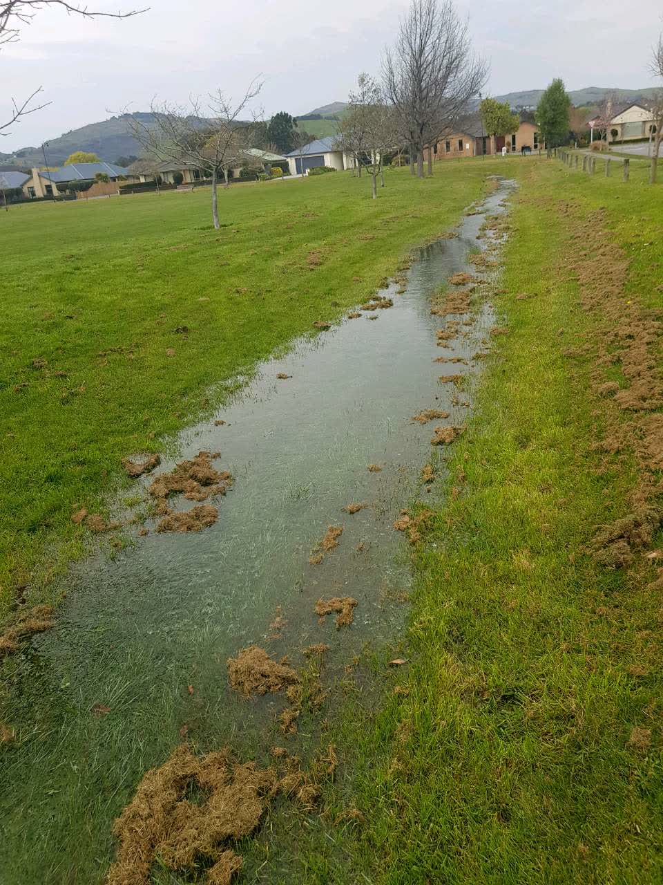 The photograph attached to this wastewater/stormwater report