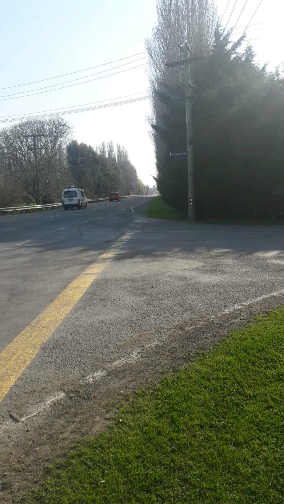 The photograph attached to this roading/streets report
