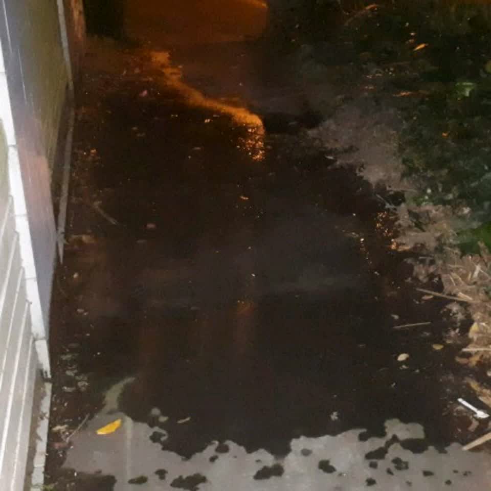 The photograph attached to this wastewater/stormwater report