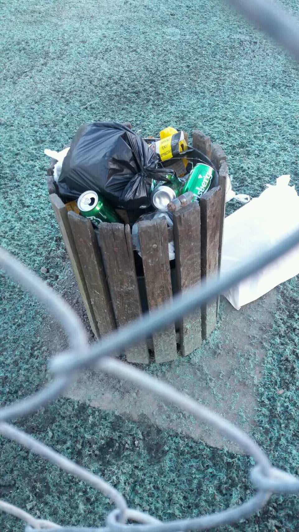 The photograph attached to this rubbish/recycling report