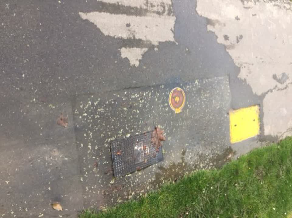 The photograph attached to this water supply report