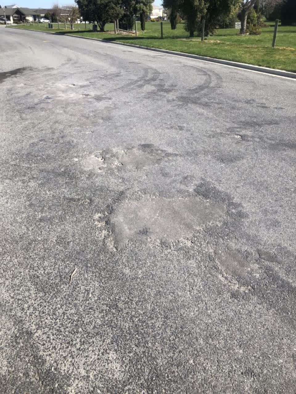 The photograph attached to this roading/streets report