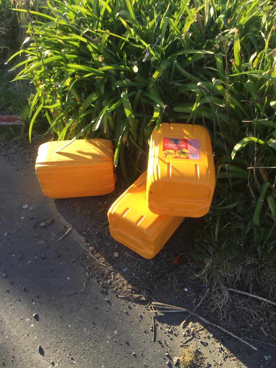 The photograph attached to this rubbish/recycling report