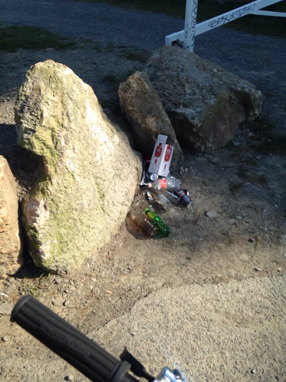 The photograph attached to this rubbish/recycling report