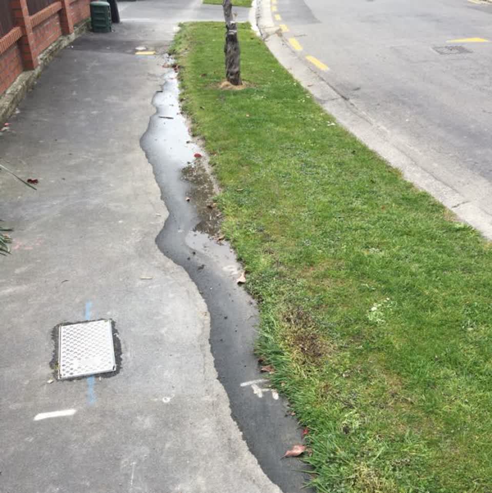 The photograph attached to this water supply report