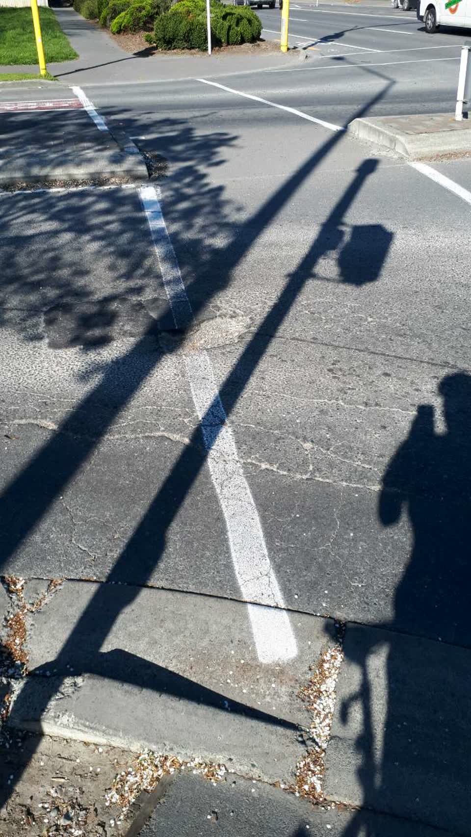 The photograph attached to this roading/streets report