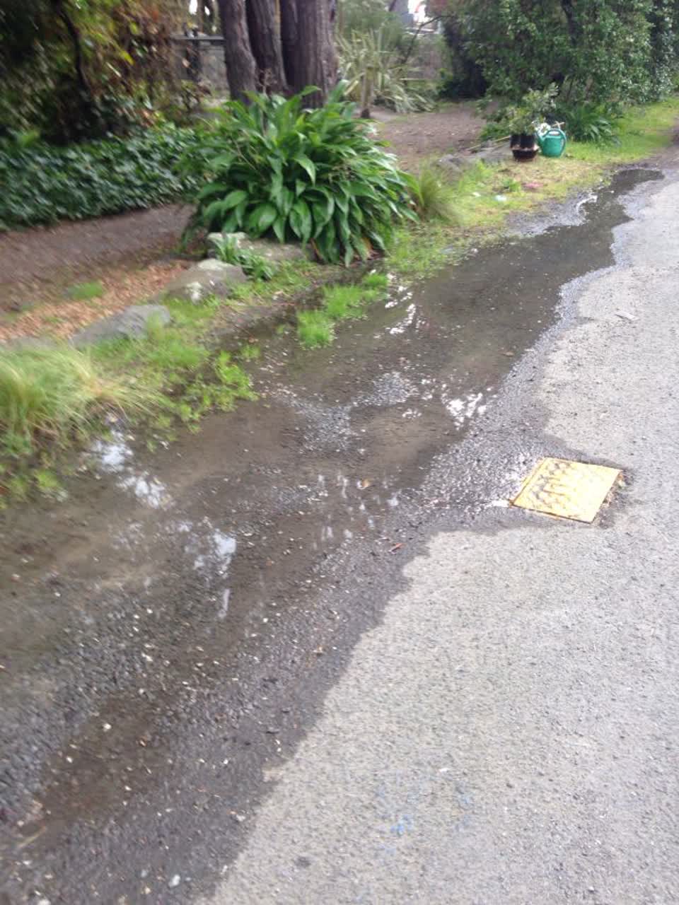 The photograph attached to this wastewater/stormwater report