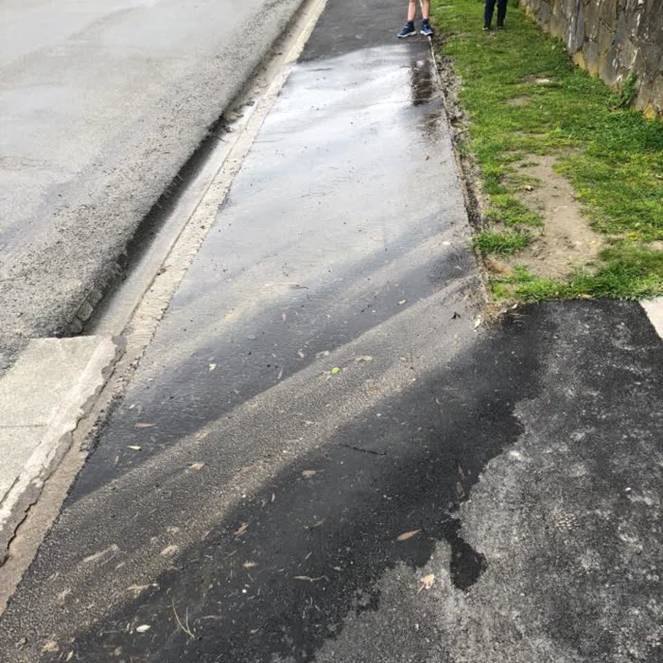 The photograph attached to this flooding report