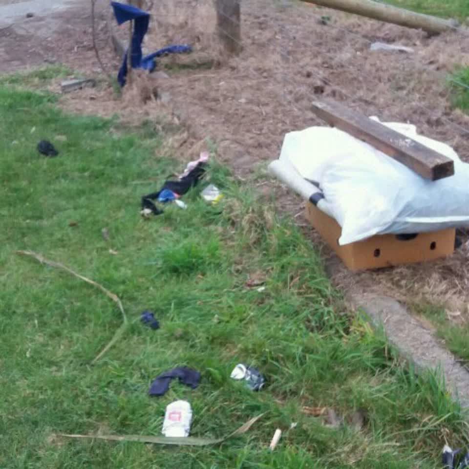 The photograph attached to this rubbish/recycling report