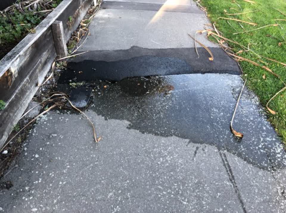 The photograph attached to this water supply report