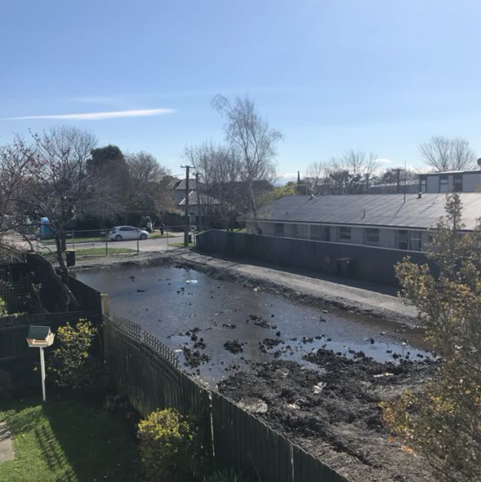 The photograph attached to this flooding report