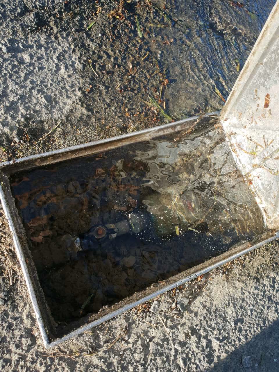The photograph attached to this water supply report