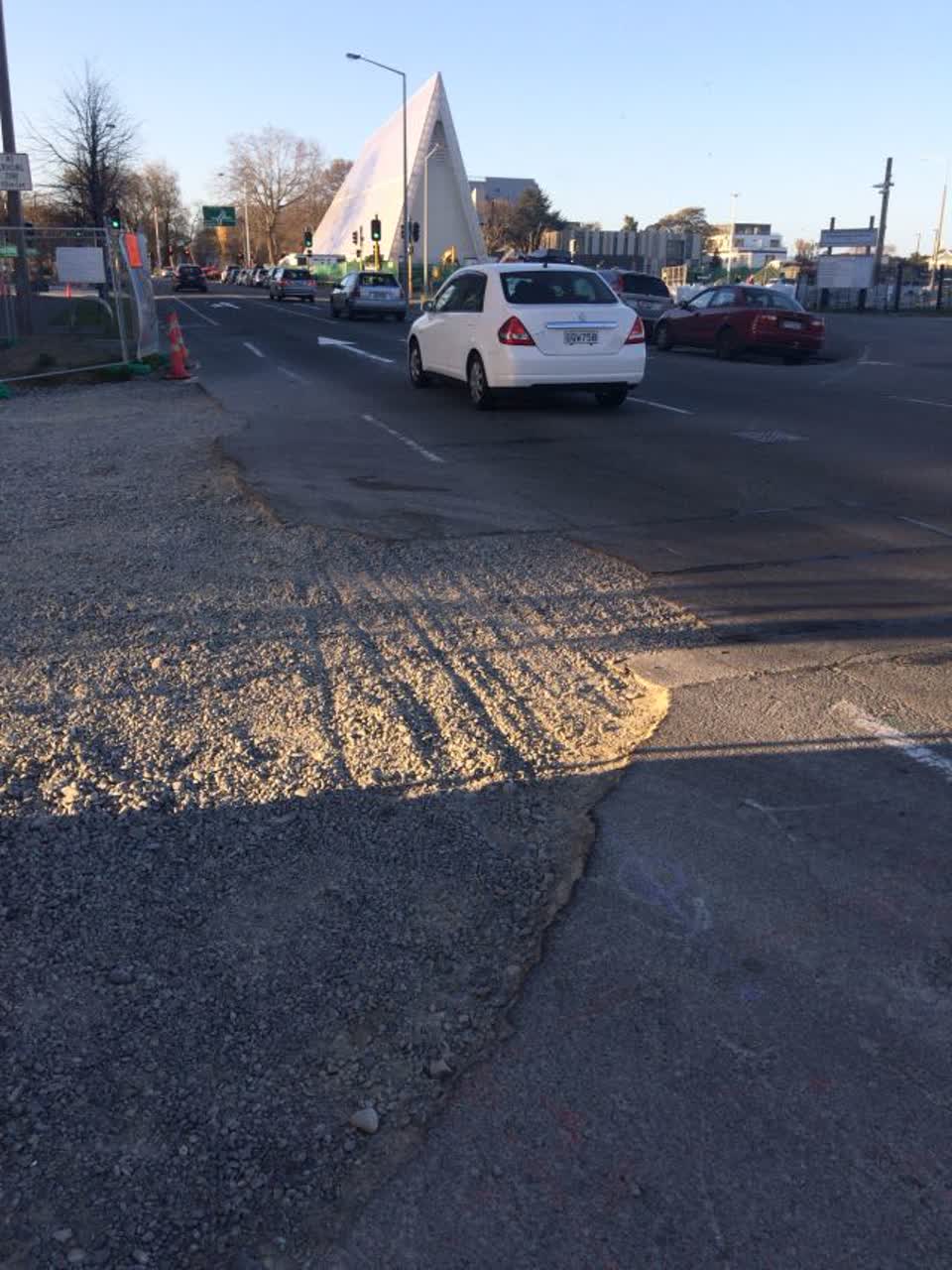 The photograph attached to this roading/streets report