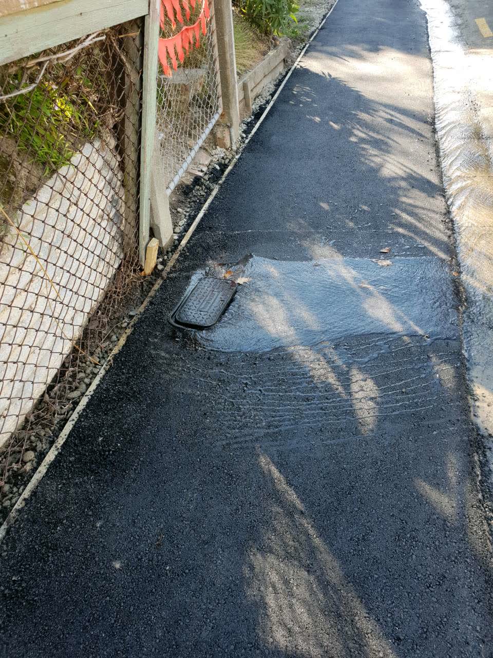 The photograph attached to this water supply report