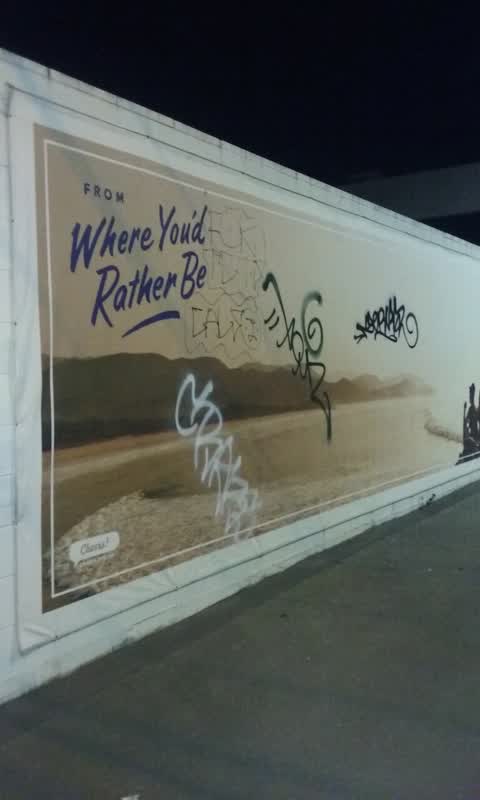 Graffiti, a report photo