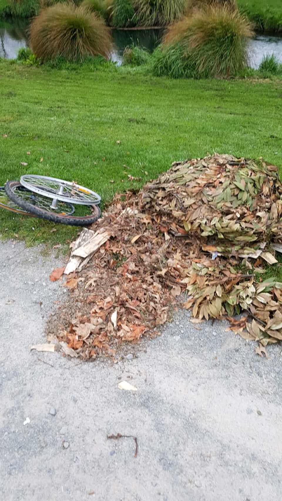 The photograph attached to this roading/streets report