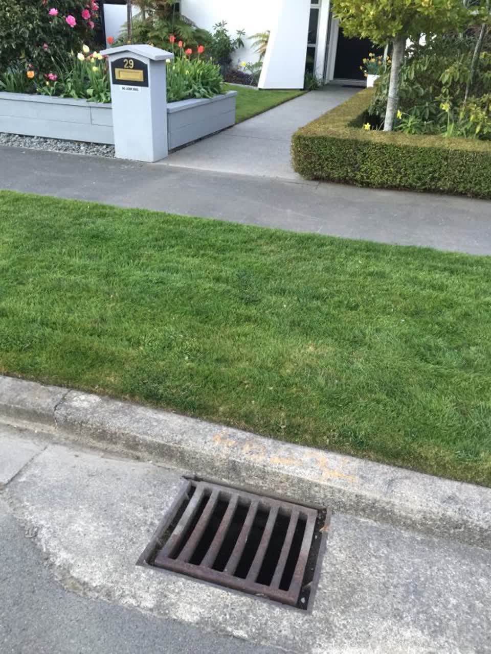 The photograph attached to this wastewater/stormwater report