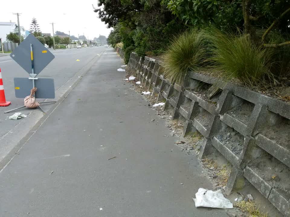 The photograph attached to this rubbish/recycling report