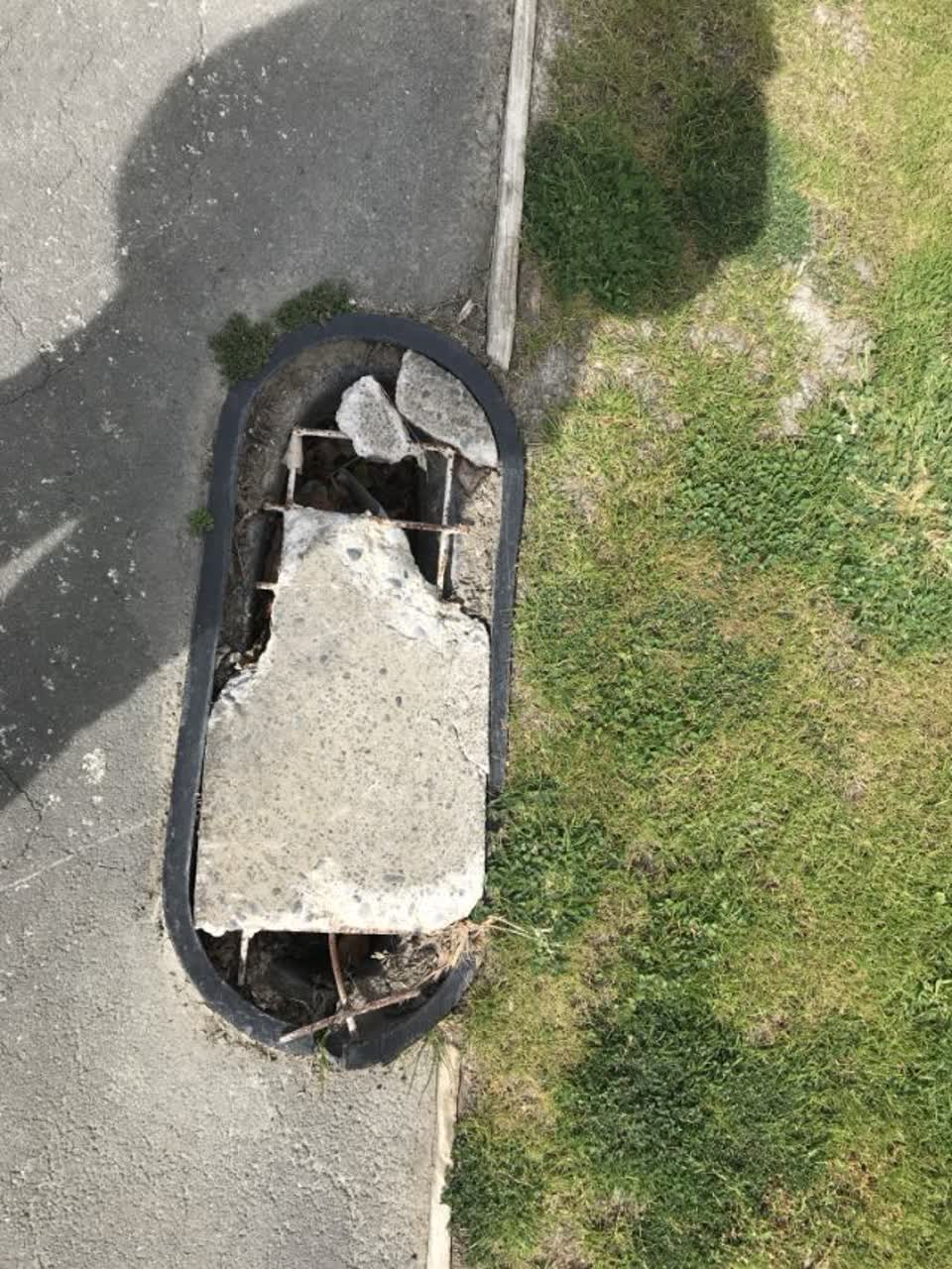 The photograph attached to this roading/streets report