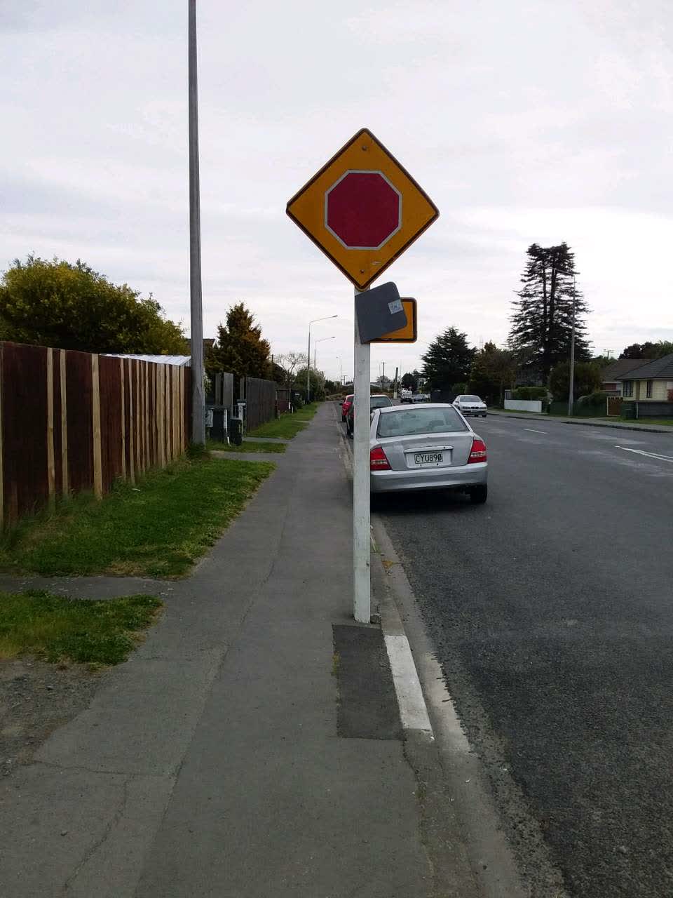 The photograph attached to this roading/streets report