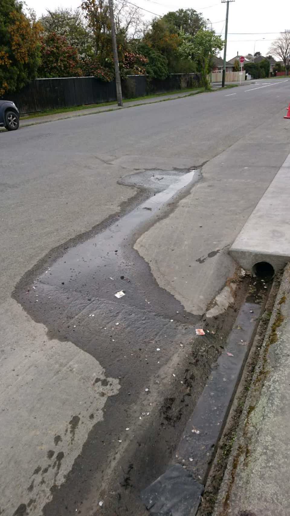 The photograph attached to this water supply report