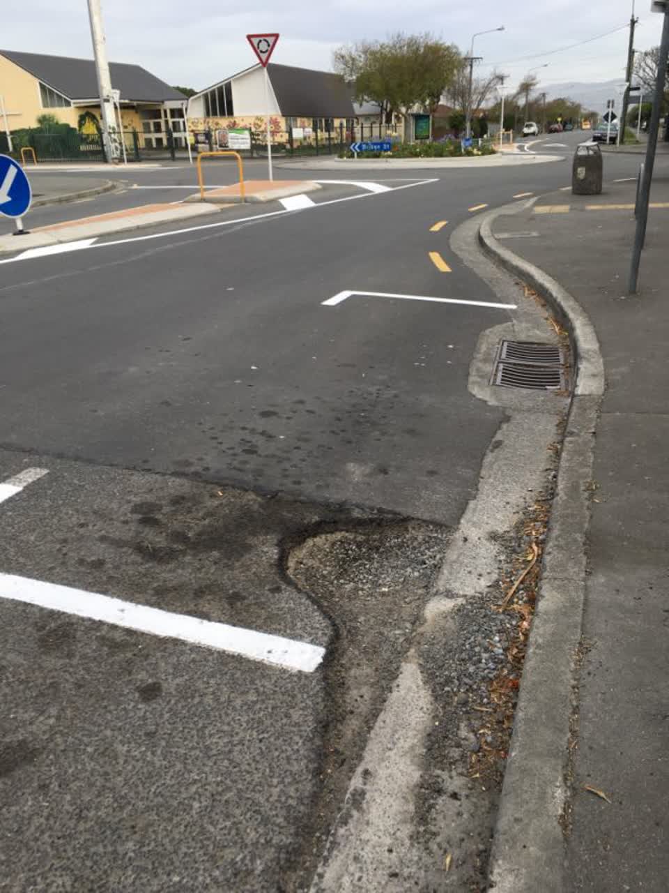 The photograph attached to this roading/streets report