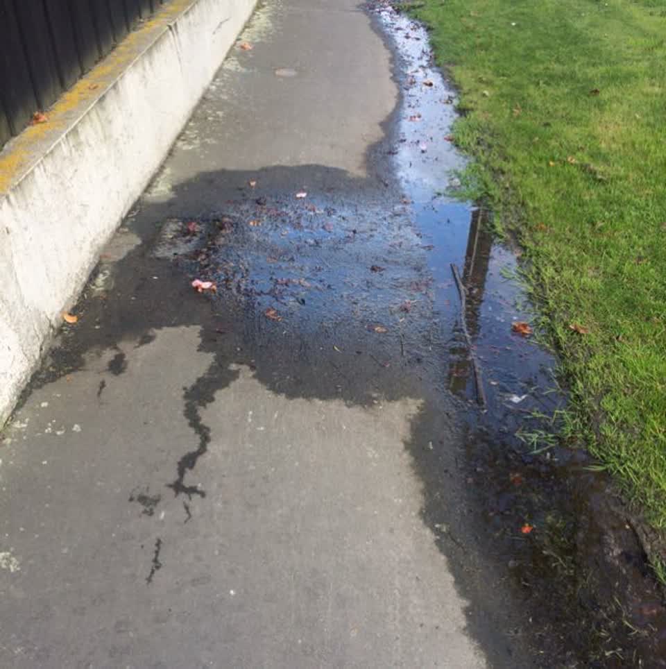 The photograph attached to this water supply report