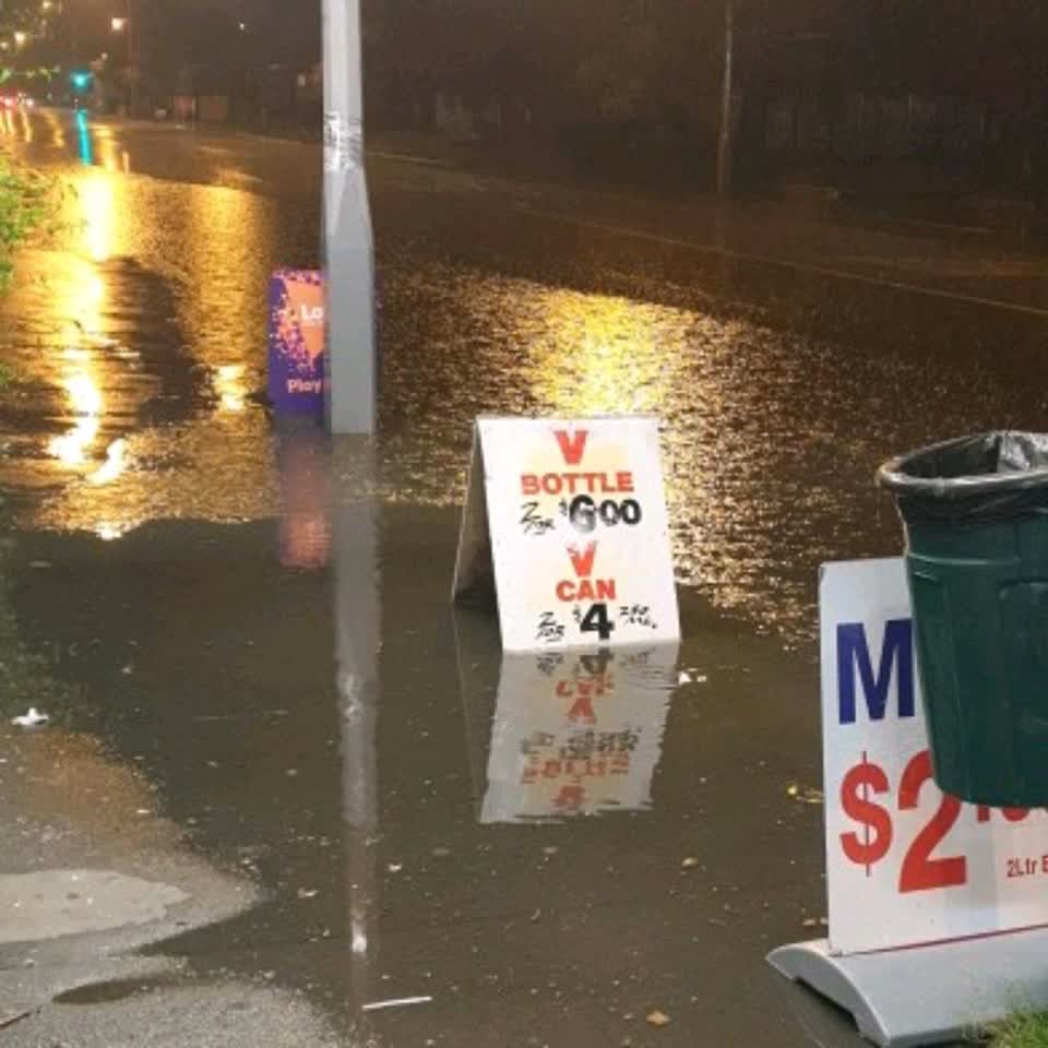 The photograph attached to this flooding report