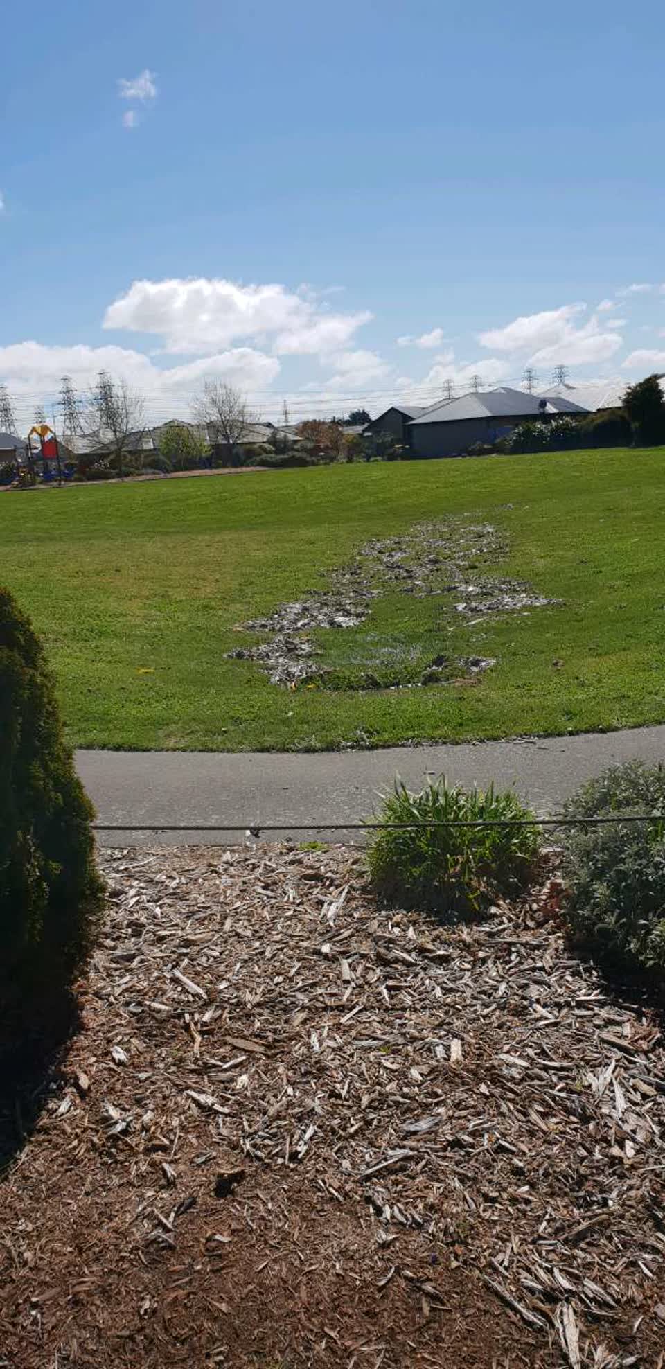 The photograph attached to this roading/streets report